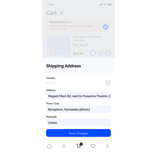 Clothing App UI Design