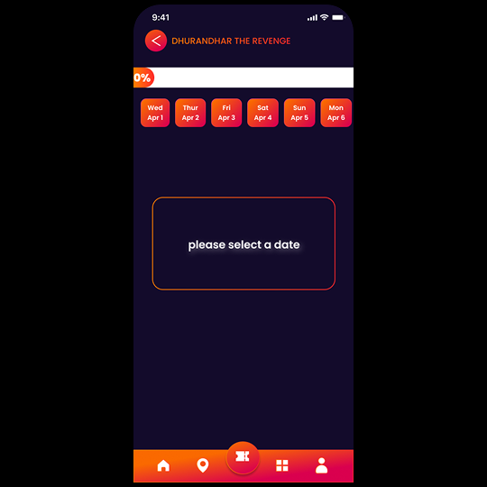 Movie Booking App UI Design
