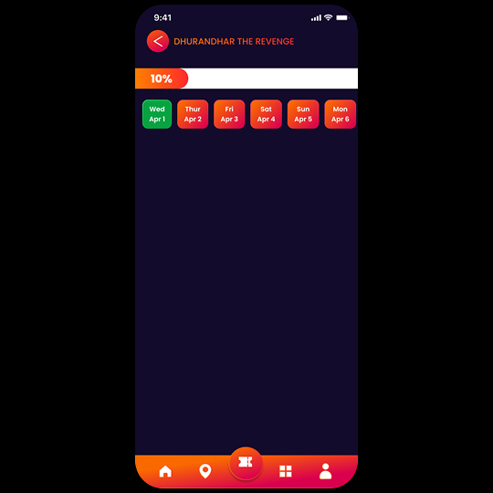 Movie Booking App UI Design