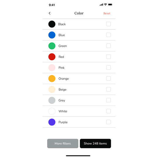 Clothing App UI Design