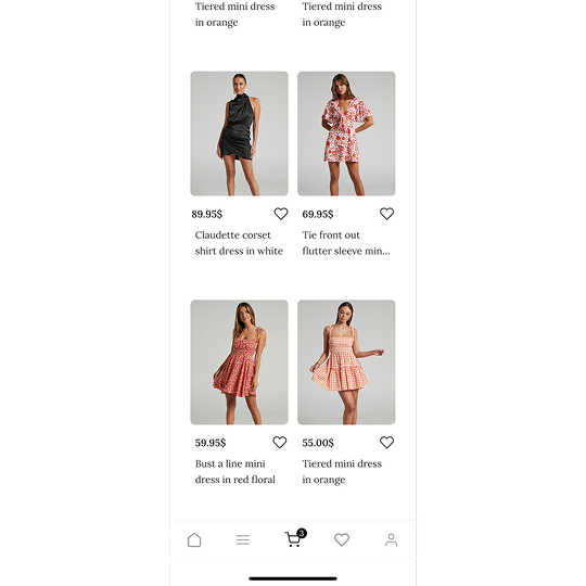 Clothing App UI Design