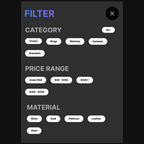 Male Accessories UI Design
