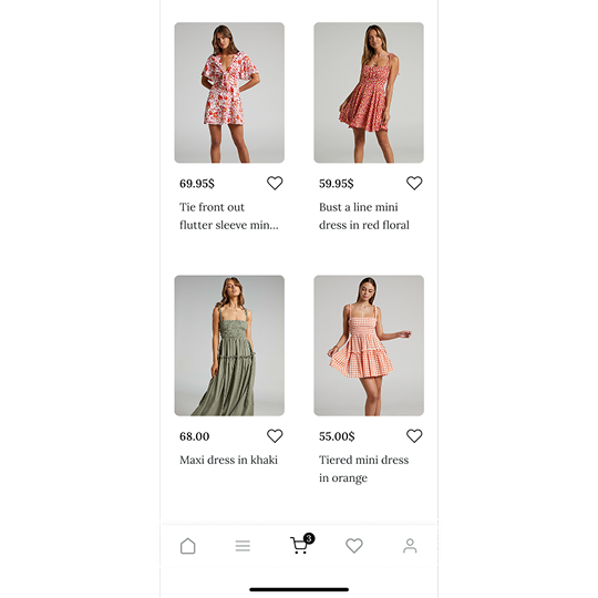 Clothing App UI Design