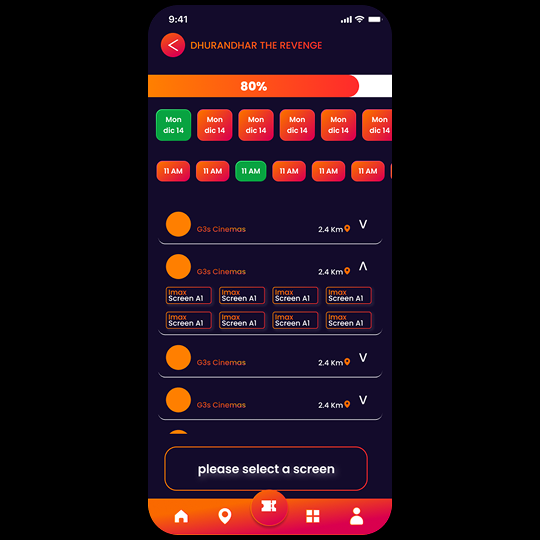 Movie Booking App UI Design