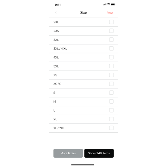 Clothing App UI Design