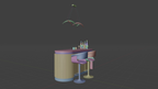Bar Cabinet 1- 3D Model