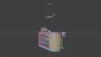 Bar Cabinet 1- 3D Model