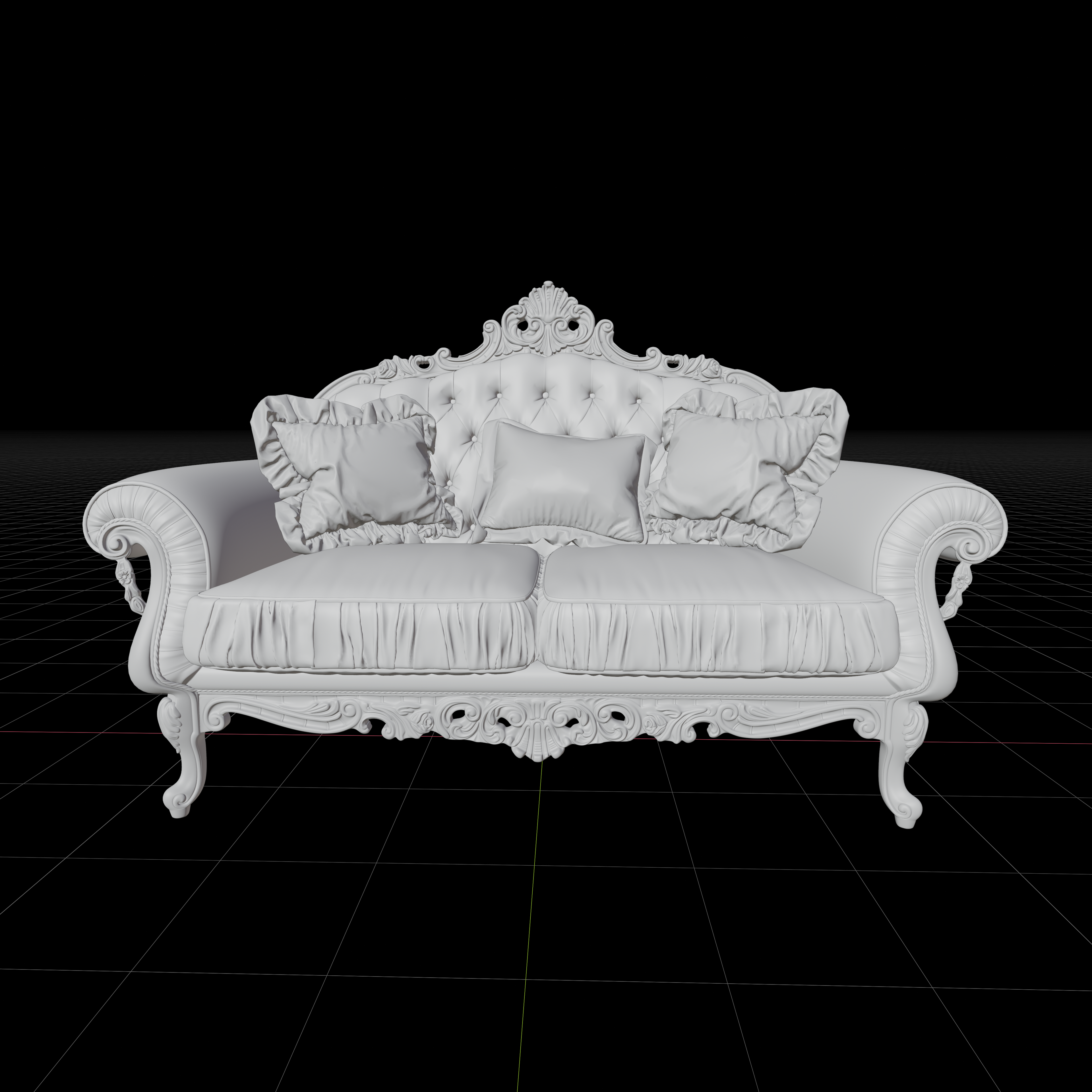 Two Seater Classical Sofa