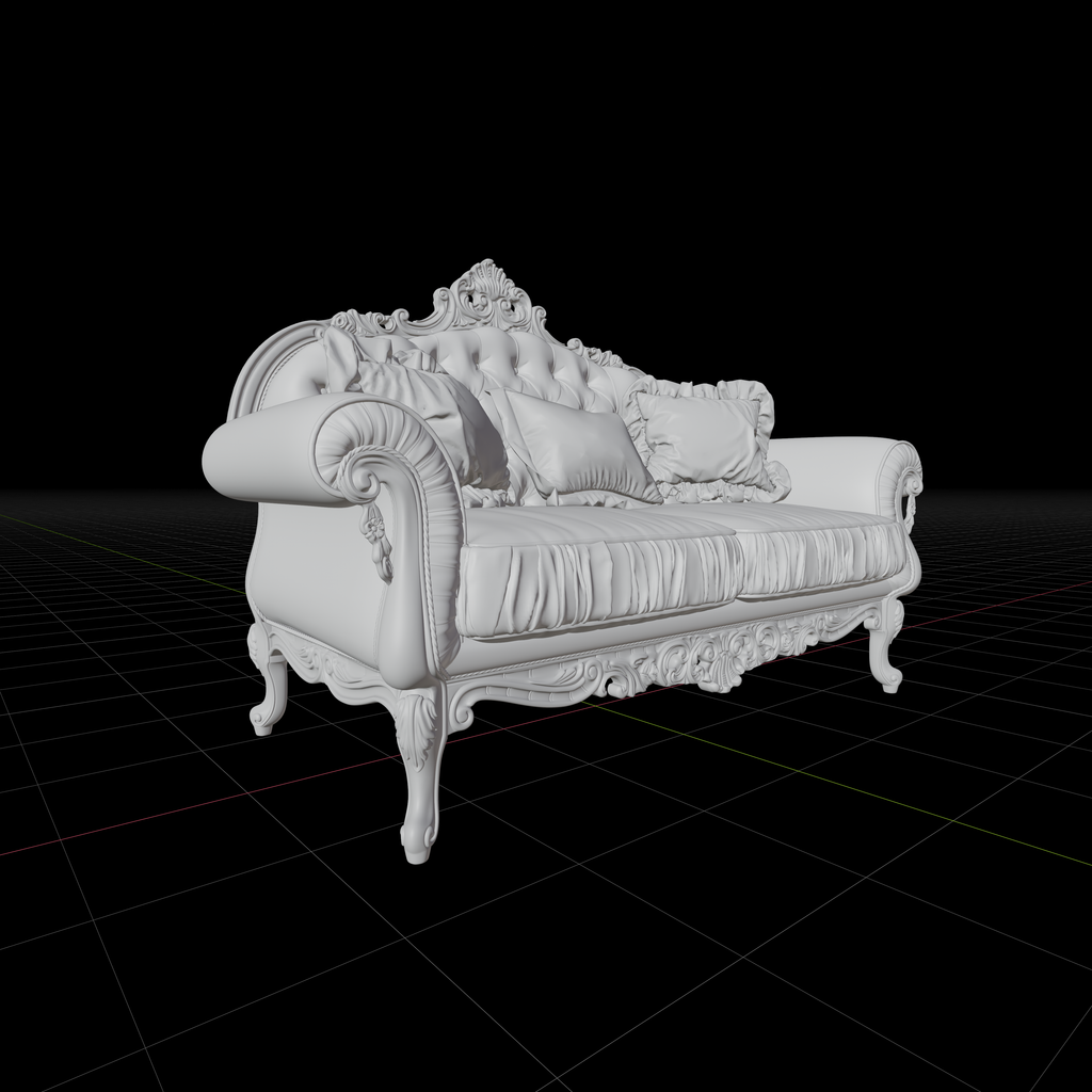 Two Seater Classical Sofa