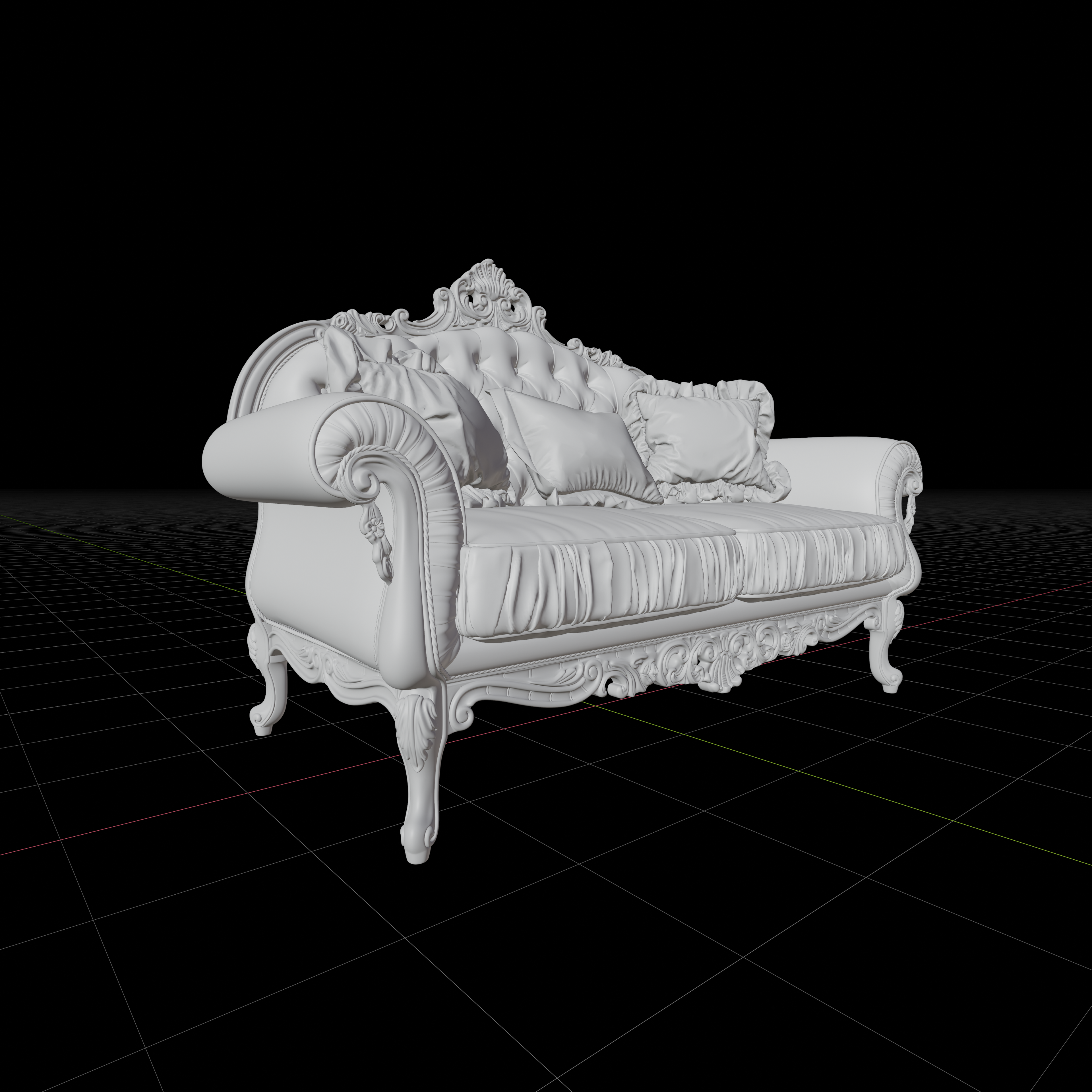 Two Seater Classical Sofa