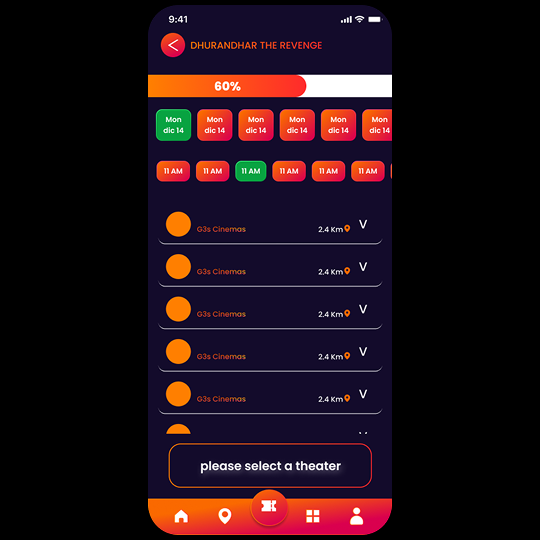 Movie Booking App UI Design