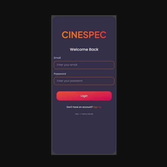 Movie Booking App UI Design